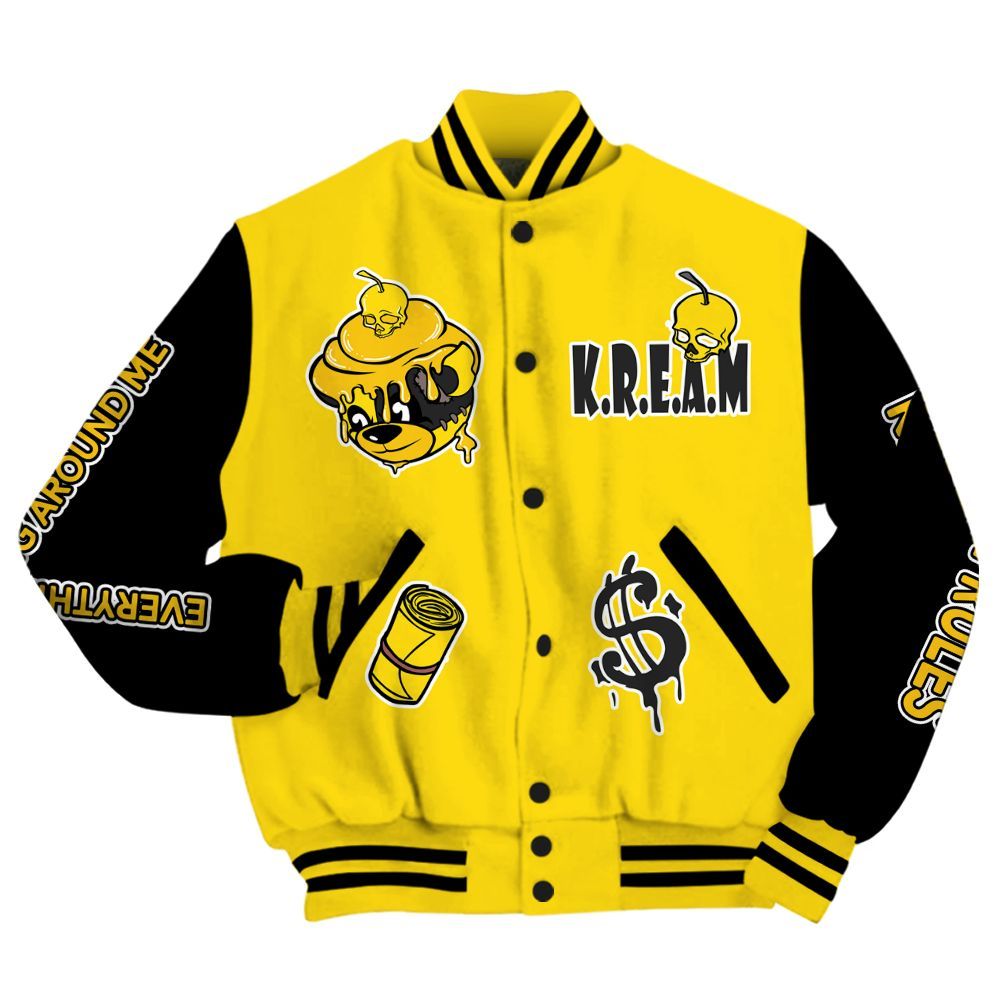Varsity Jacket To Match Retro Thunder 4s - Loot Bear All Over Print
