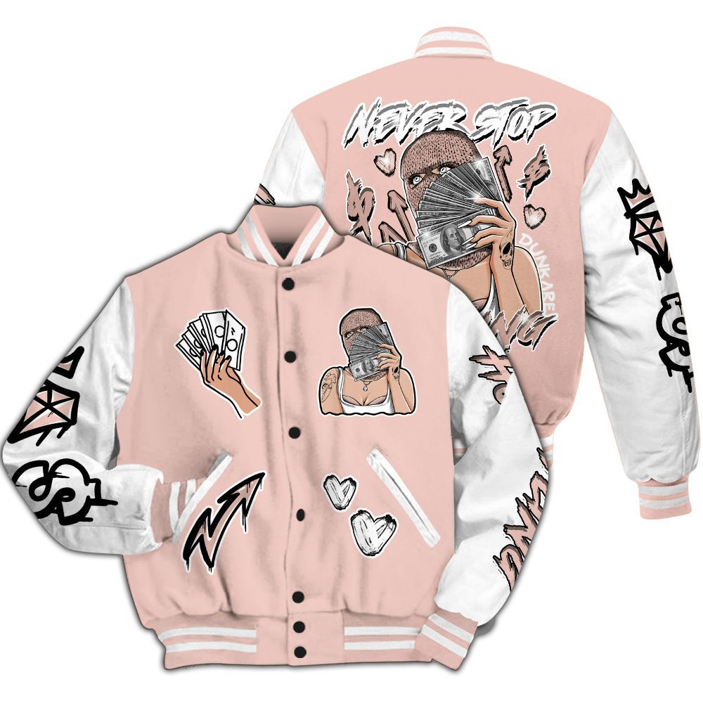 Varsity Jacket To Match Low Legend Pink 11s - Hustling Unique All Over Print