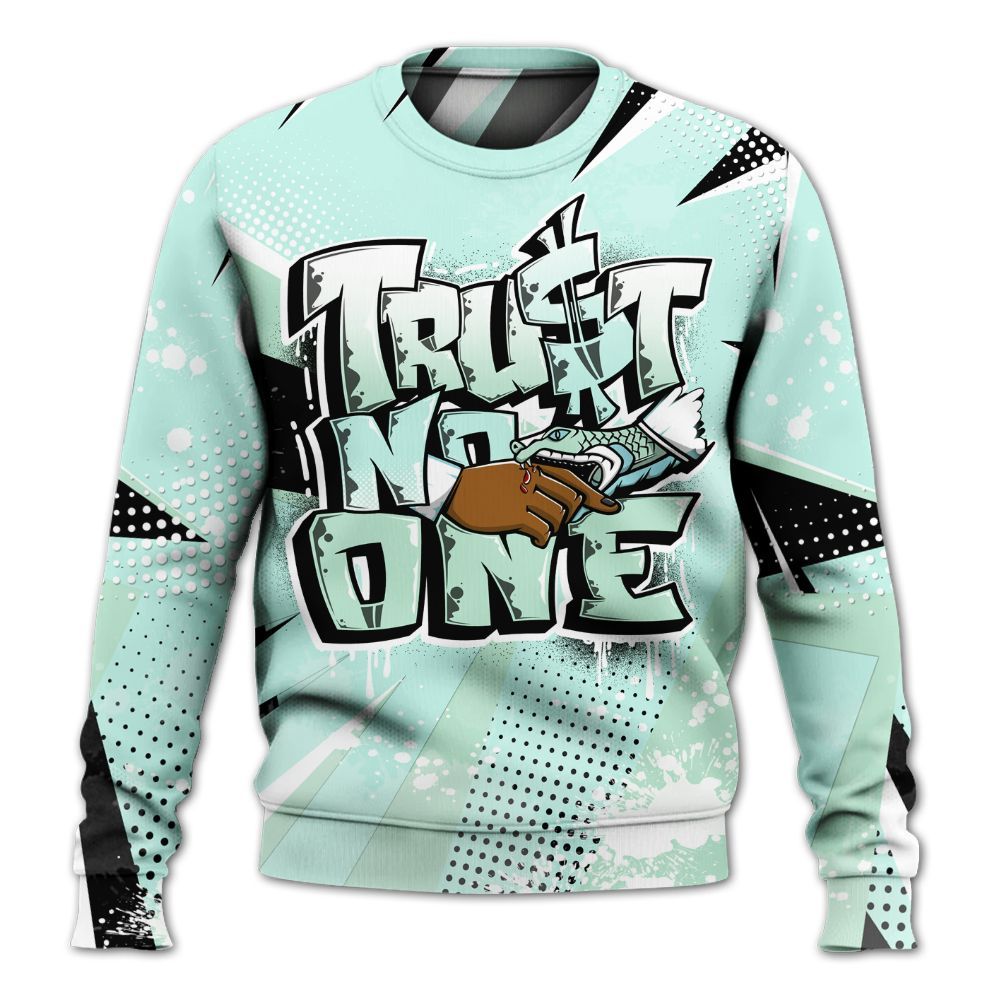 Sweatshirt To Match Retro Low Igloo 11s - Poly Trust No One Dripping All Over Print