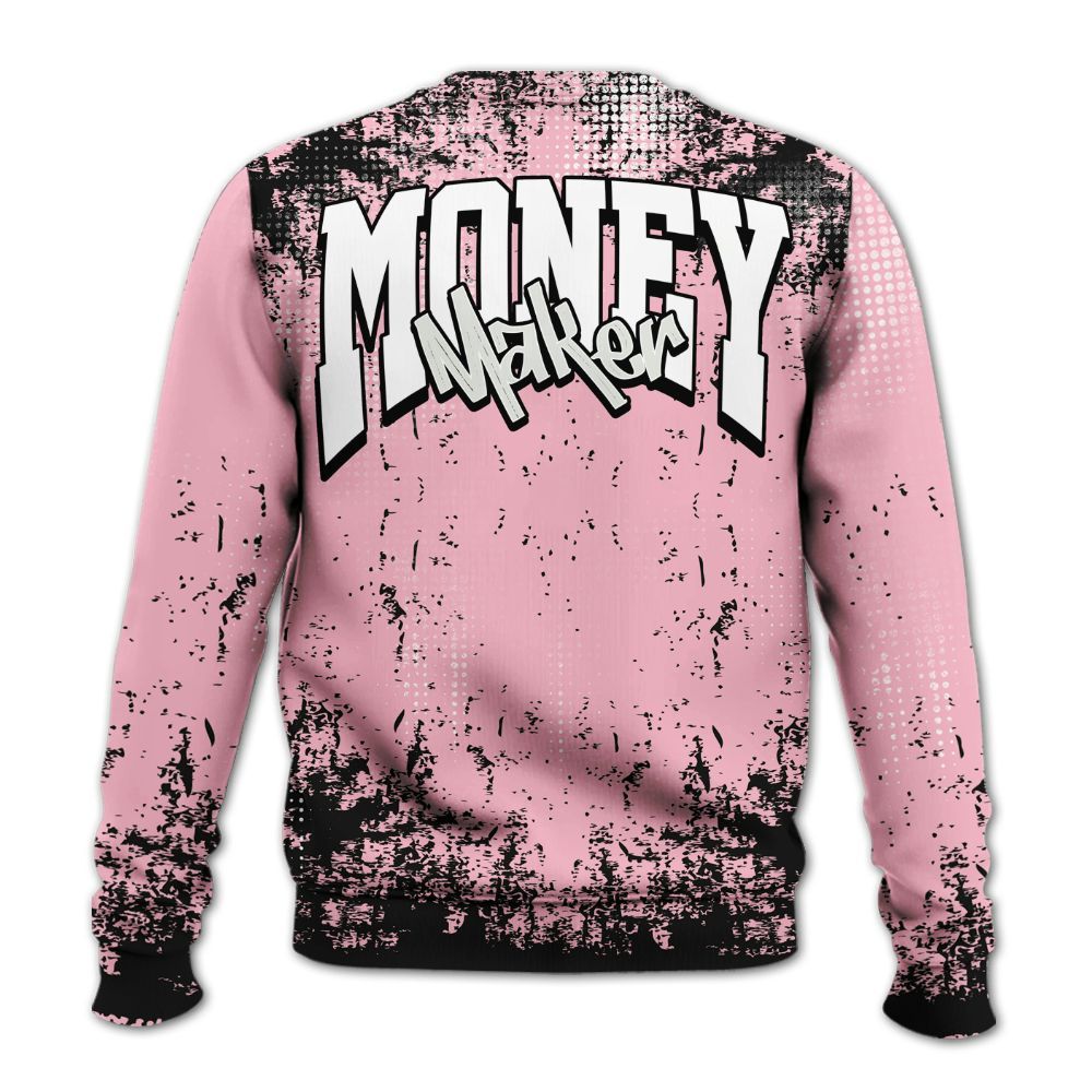 Sweatshirt To Match Low OG Shy Pink 1s - Move In Silence Money Street Retro All Over Print