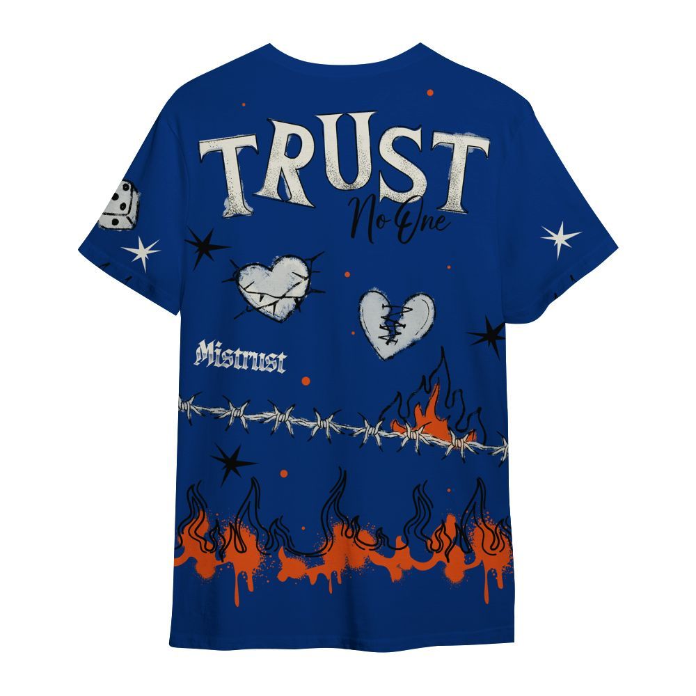 Shirt To Match Mid Knicks 1s - Trust No One Snake-Bite Doodle Crayon All Over Print
