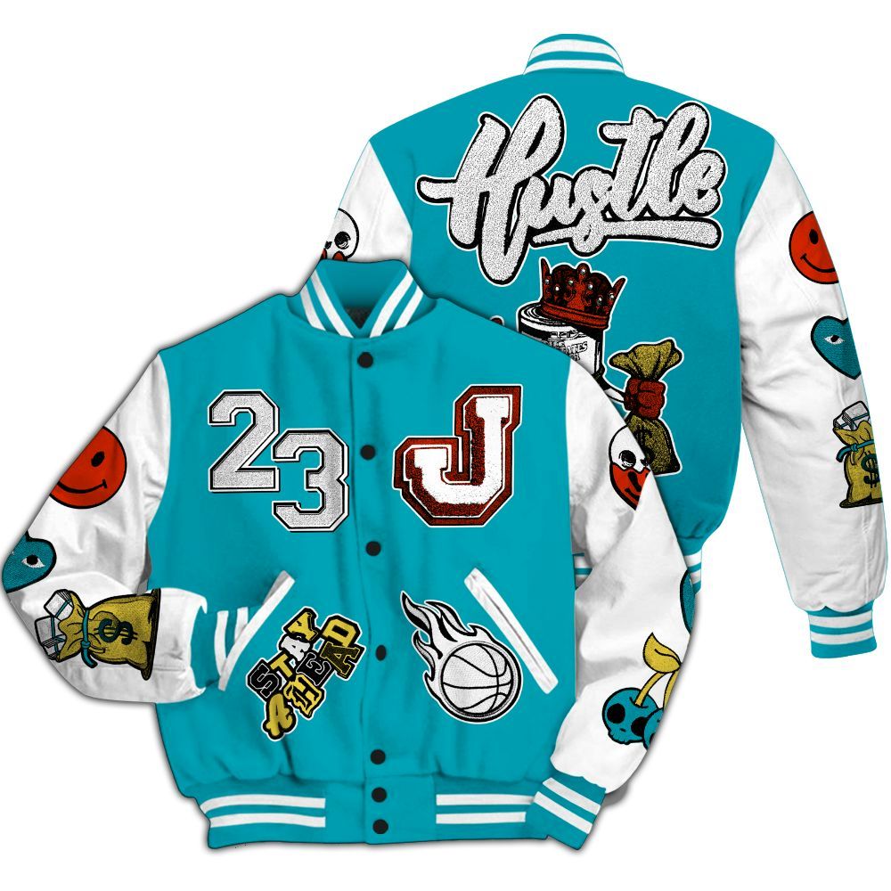 Varsity Jacket To Match Dunk Low KD 17 N7 - Hustles Money Number 23 All Over Print