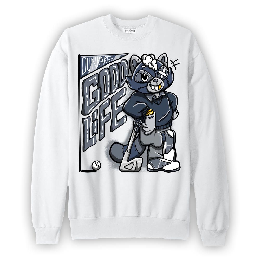 Sweatshirt To match Low Diffused Blue 11s Sweatshirt - Good Life Raccoon Graphic
