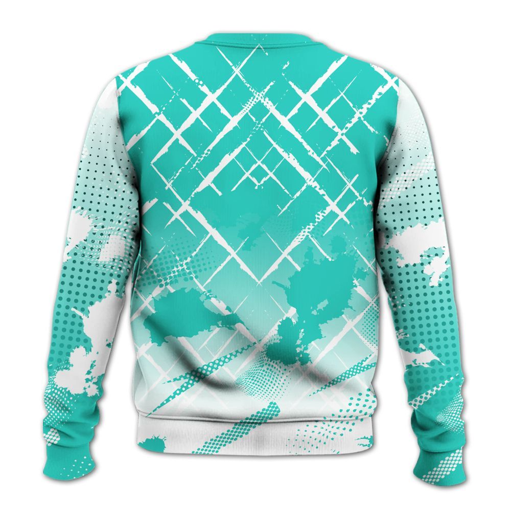 Sweatshirt To Match Dunk Low Clear Jade - Halftone Stand Business Dripping All Over Print