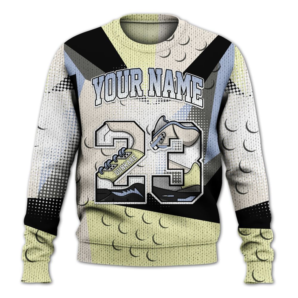 Sweater To Match Luminous Green 5s - Custom Name 23 5s Graphic