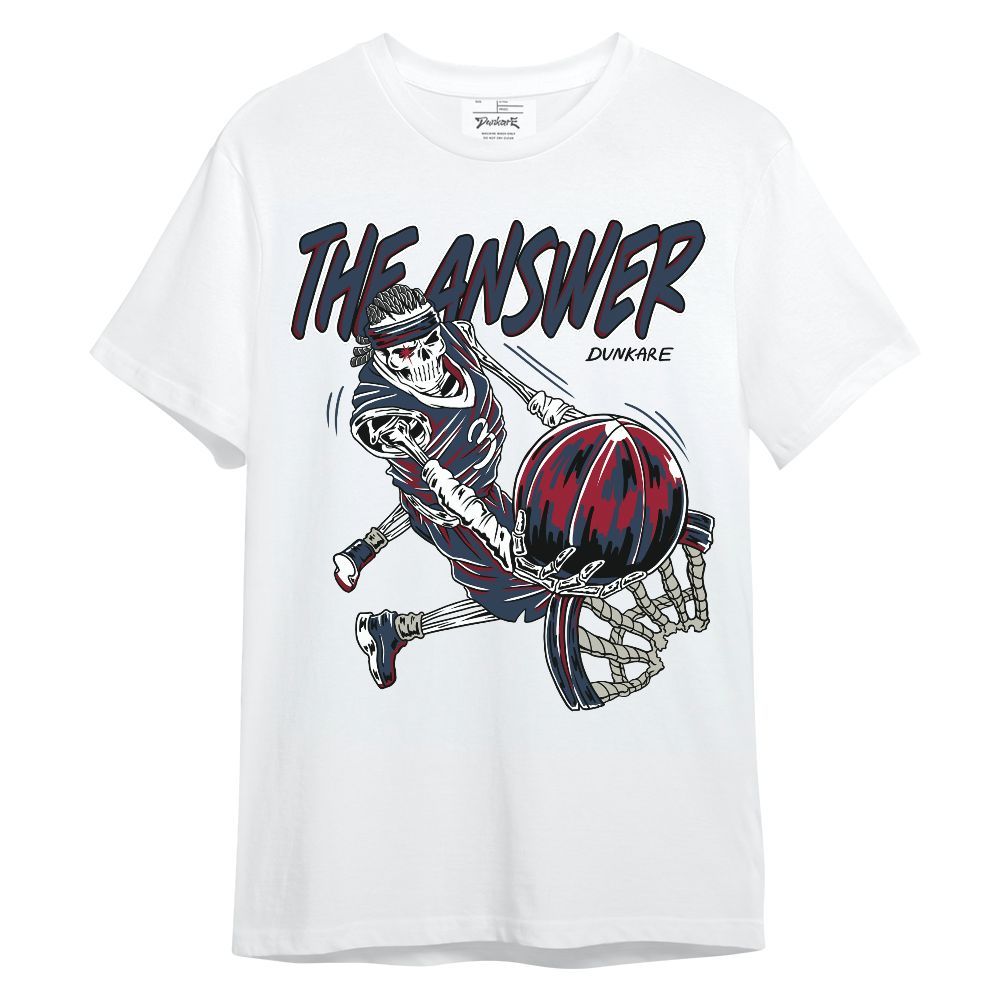 Shirt To Match Navy Blue 2024 6s - The Answer Skeleton Unisex Shirt