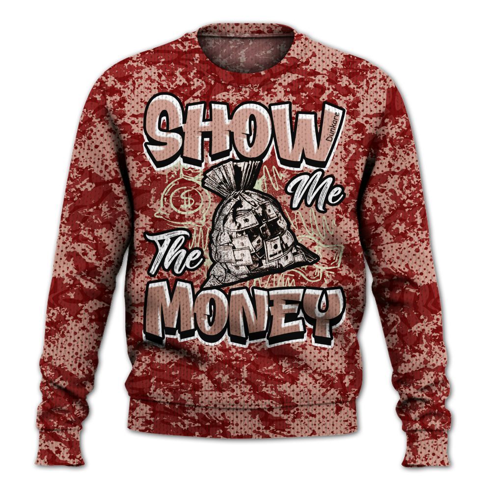 Knitted Sweater To Match Valentines Day 3s - Show Me The Money Retro
