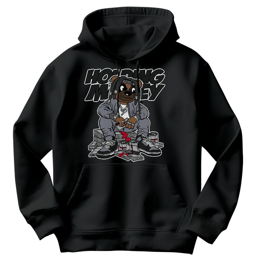 Sweatshirt To Match Retro Black Flint 13s - Possessing Moneys Bear Graphic