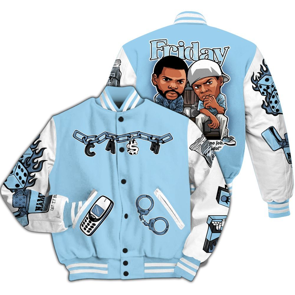 Varsity Jacket To Match Legend Blue 11s - Friday Movie Custom Name All Over Print