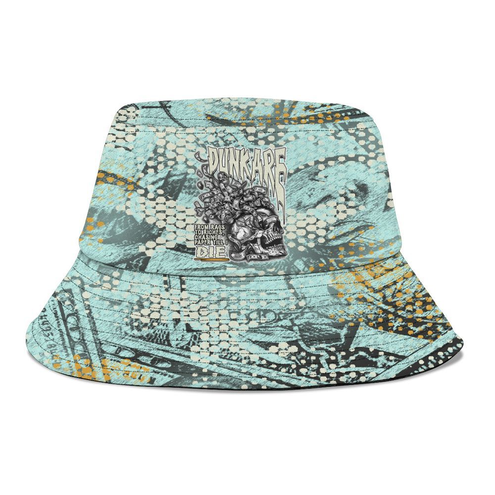 Bucket Hat To Match Pure Platinum 4s - From Rags To Riches Graphic