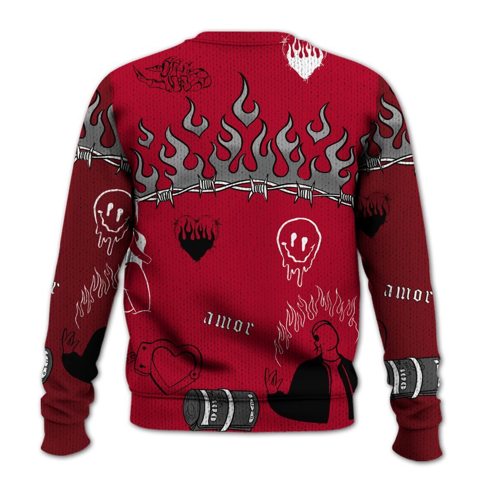 Sweater To Match Air Foamposite Pro Gym Red - Snake Trust No One Graphic