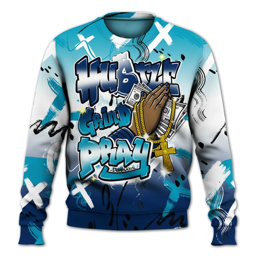 Sweatshirt To Match Kobe 5 X-Ray - Money Hustle Grind Pray All Over Print