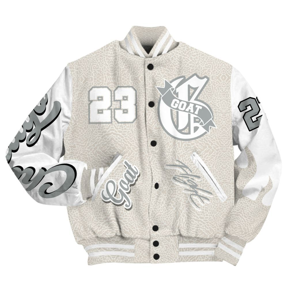 Varsity Jacket To Match Retro Pure Money 3s - The G.O.A.T Streetwear All Over Print