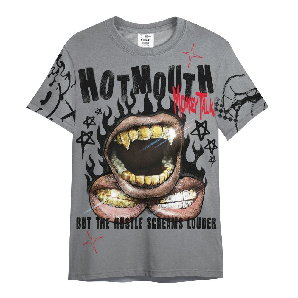 Shirt To Match Black Cement 3s - Mouth Burning Street Style All Over Print