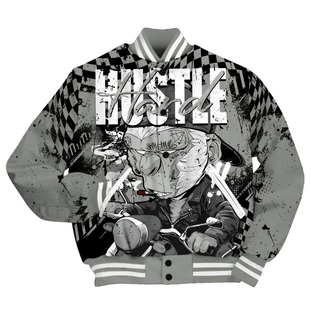 Varsity Jacket To Match Paris Olympics 4s - Hustle Hard Monkey All Over Print