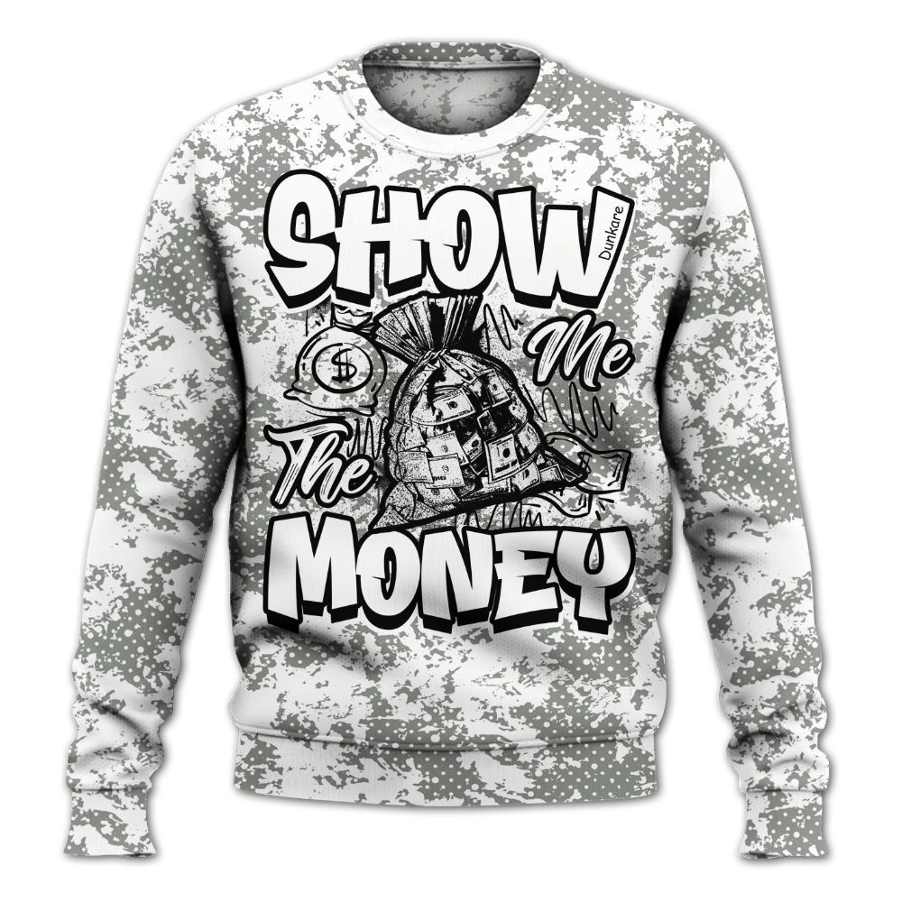 Sweatshirt To Match Paris Olympics 4s - Show Me The Money Retro All Over Print