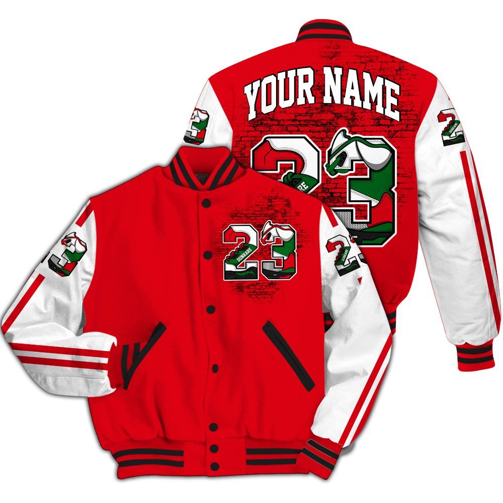 Varsity Jacket To Match Chicago 13s - Custom Name Number 23 5s All Over Print