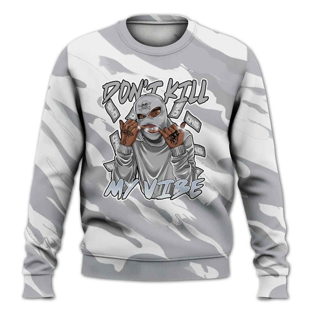 Sweatshirt To Match Low OG Wolf Grey 1s - Vibe.Unique Colored All Over Print