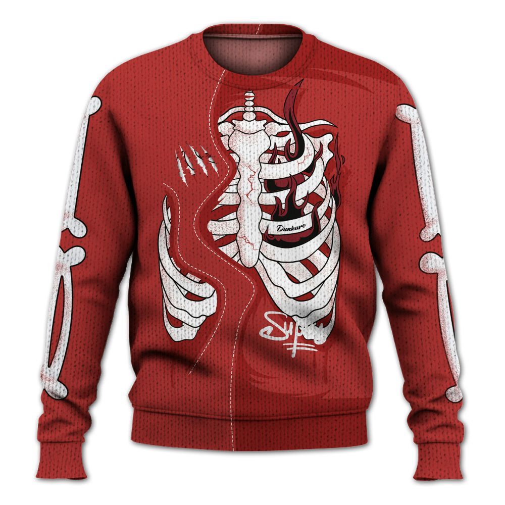 Knitted Sweater To Match Bred Reimagined 4s - It's The Kick For Me