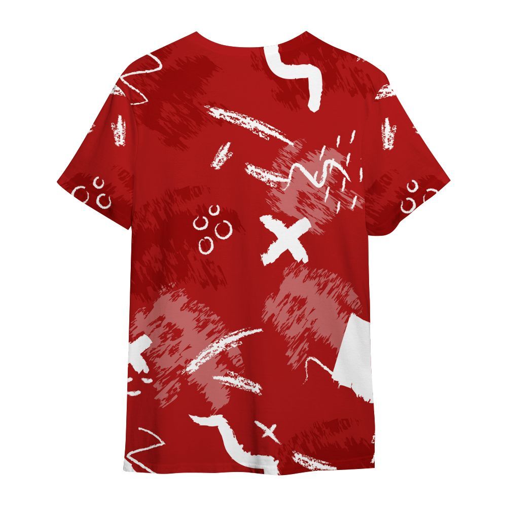 Shirt To Match Low Terror White University Red 1s - Hustle Grind Pray All Over Print