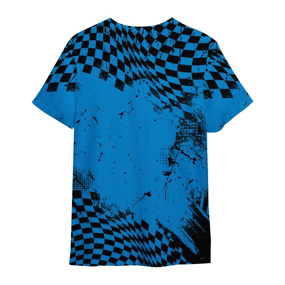 Shirt To Match Industrial Blue 4s - Hustle Hard Monkey Military Blue 4s All Over Print