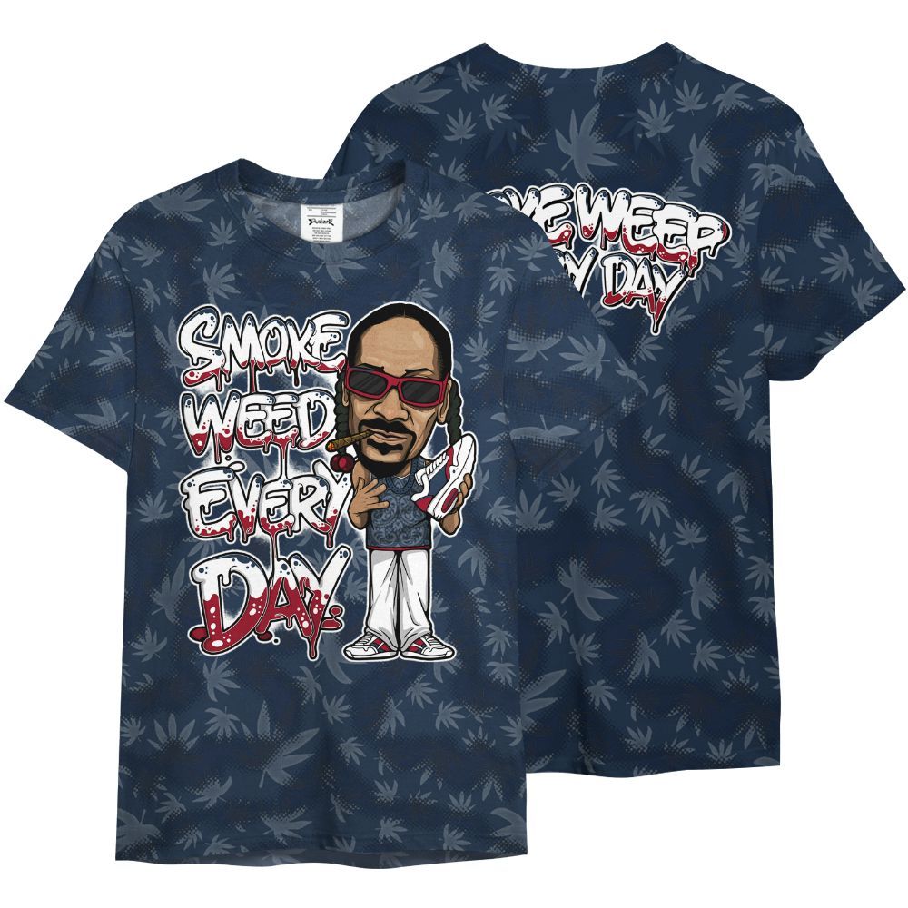 Shirt To Match White Midnight Navy 6s - Smoking Every Day Graphic Weeding Art All Over Print