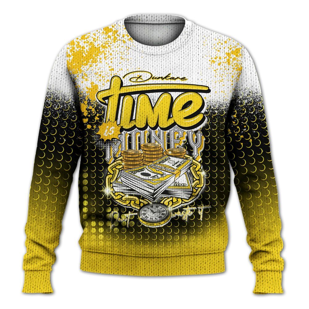 Knitted Sweater To Match Retro Thunder 4s - Halftone Time Is Money