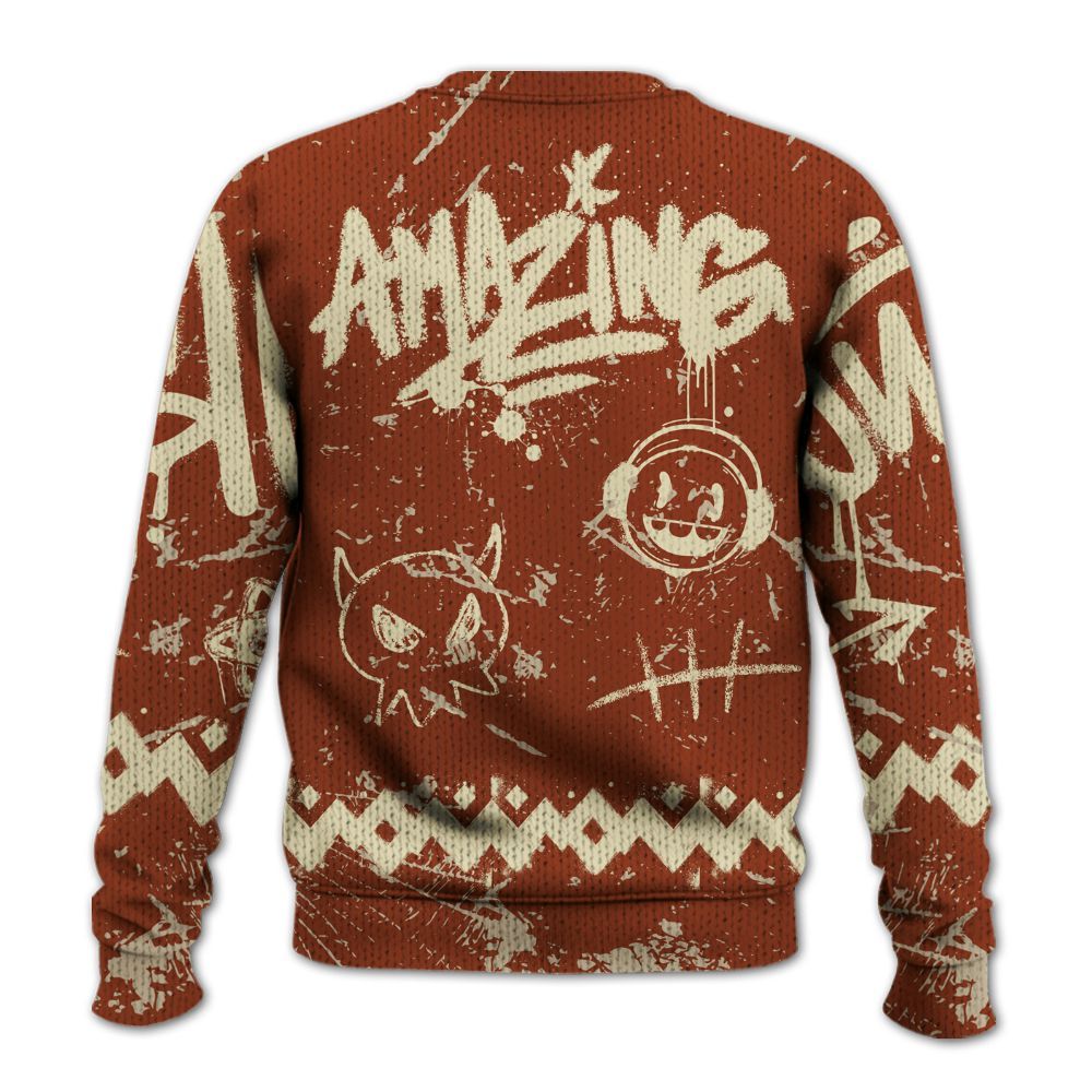 Knitted Sweater To Match Retro Eastside Golf 12s - Friday Sneaker Crayon