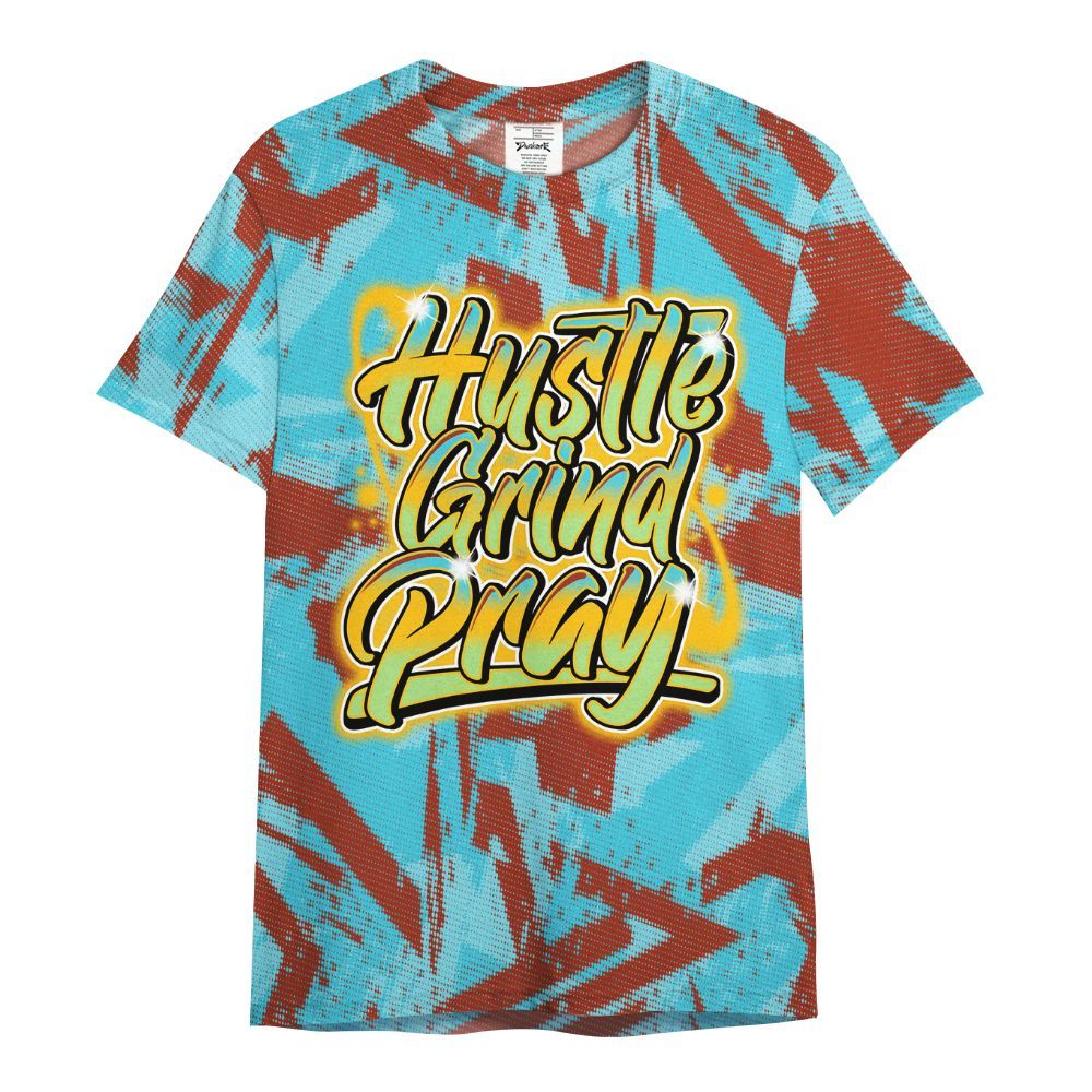 Shirt To Match SB Dunk Di'Orr Greenwood - Hustles And Prayer Graphic Halftone All Over Print
