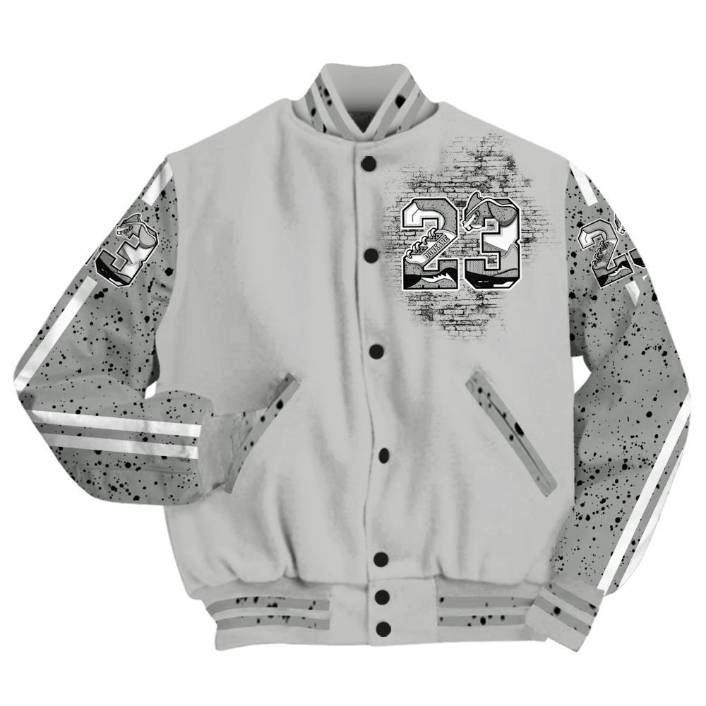 Varsity Jacket To Match Retro White Oreo 4s - Custom Name Number 23 5s All Over Print