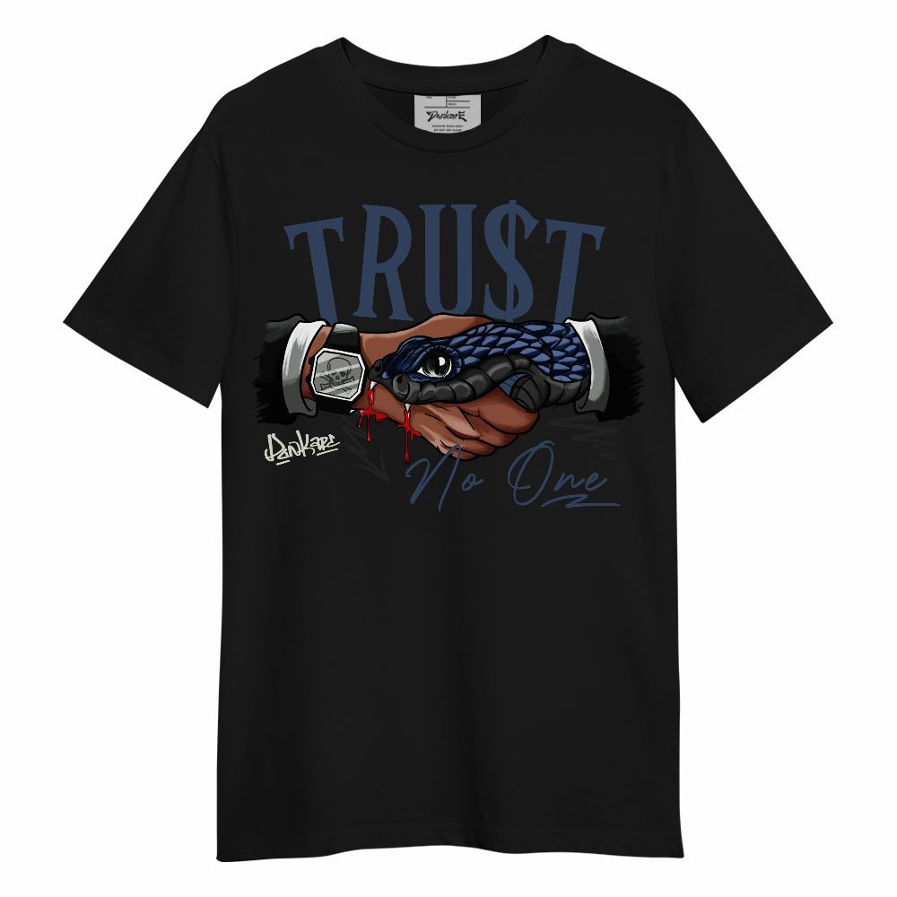 Shirt To Match Diffused Blue 3s - Snake Trust No One Unisex Shirt