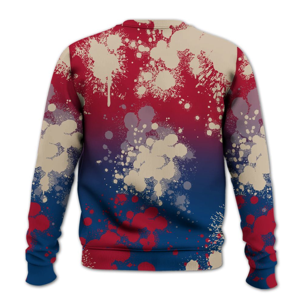 Sweatshirt To Match Rare Air 4s - God Blessed Ink Drip All Over Print