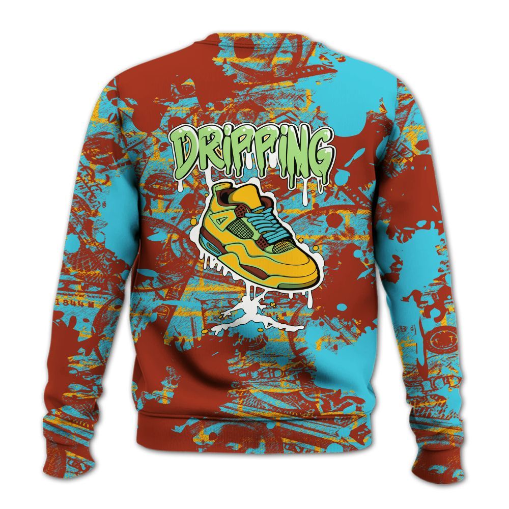 Sweatshirt To Match SB Dunk Di'Orr Greenwood - Dripping Shoe 4S Graphic Street Art All Over Print