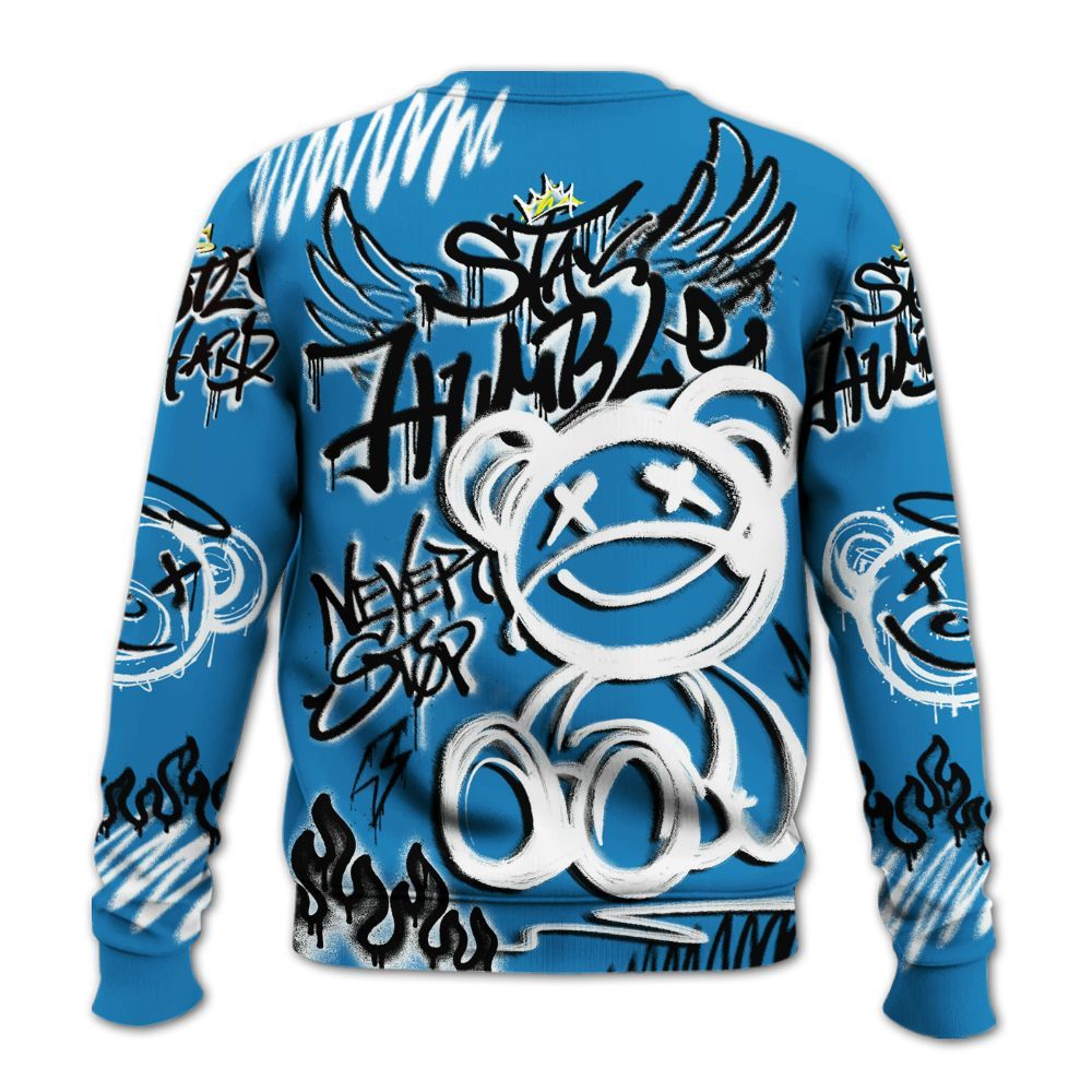 Sweatshirt To Match Retro University Blue 9s - Humble Drip Streetwear Graffity All Over Print