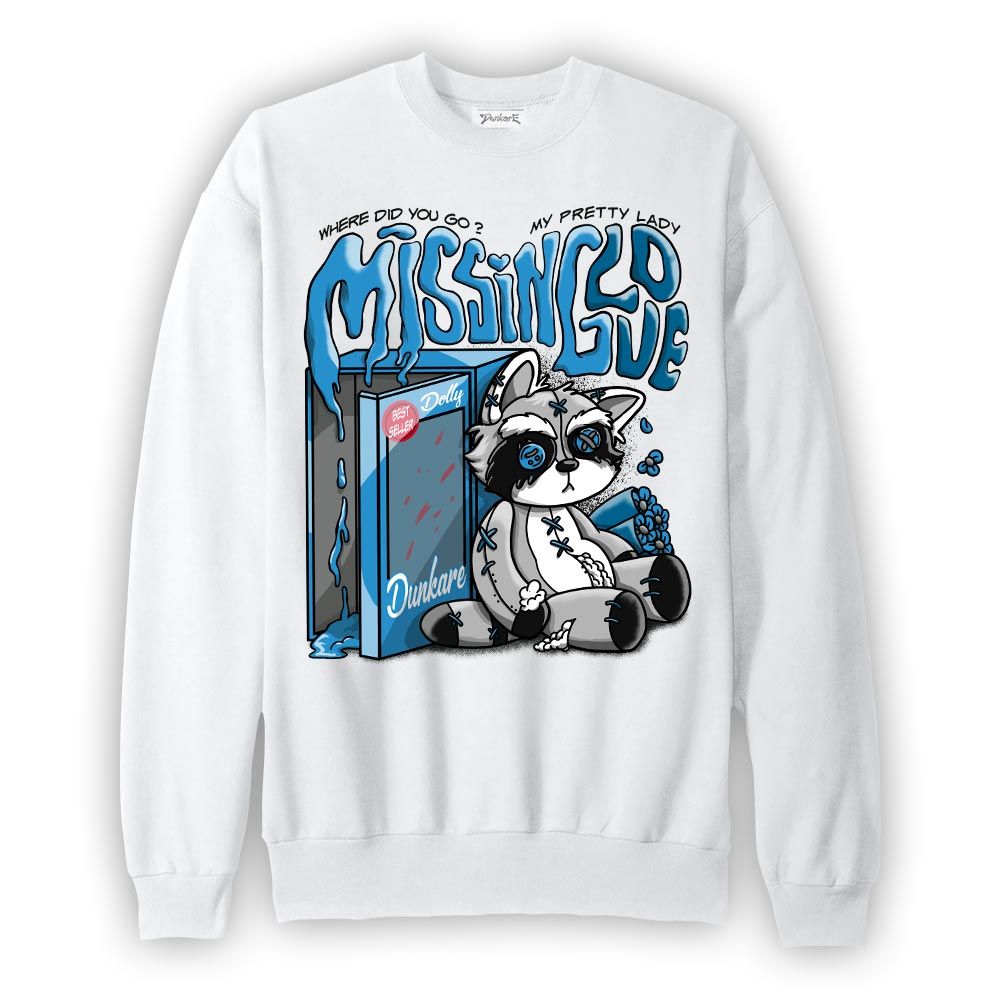 Sweatshirt To match Sweatshirt Missing Love Raccoon, Powder Blue 9s, To Match Sneaker Powder Blue 9s DNY