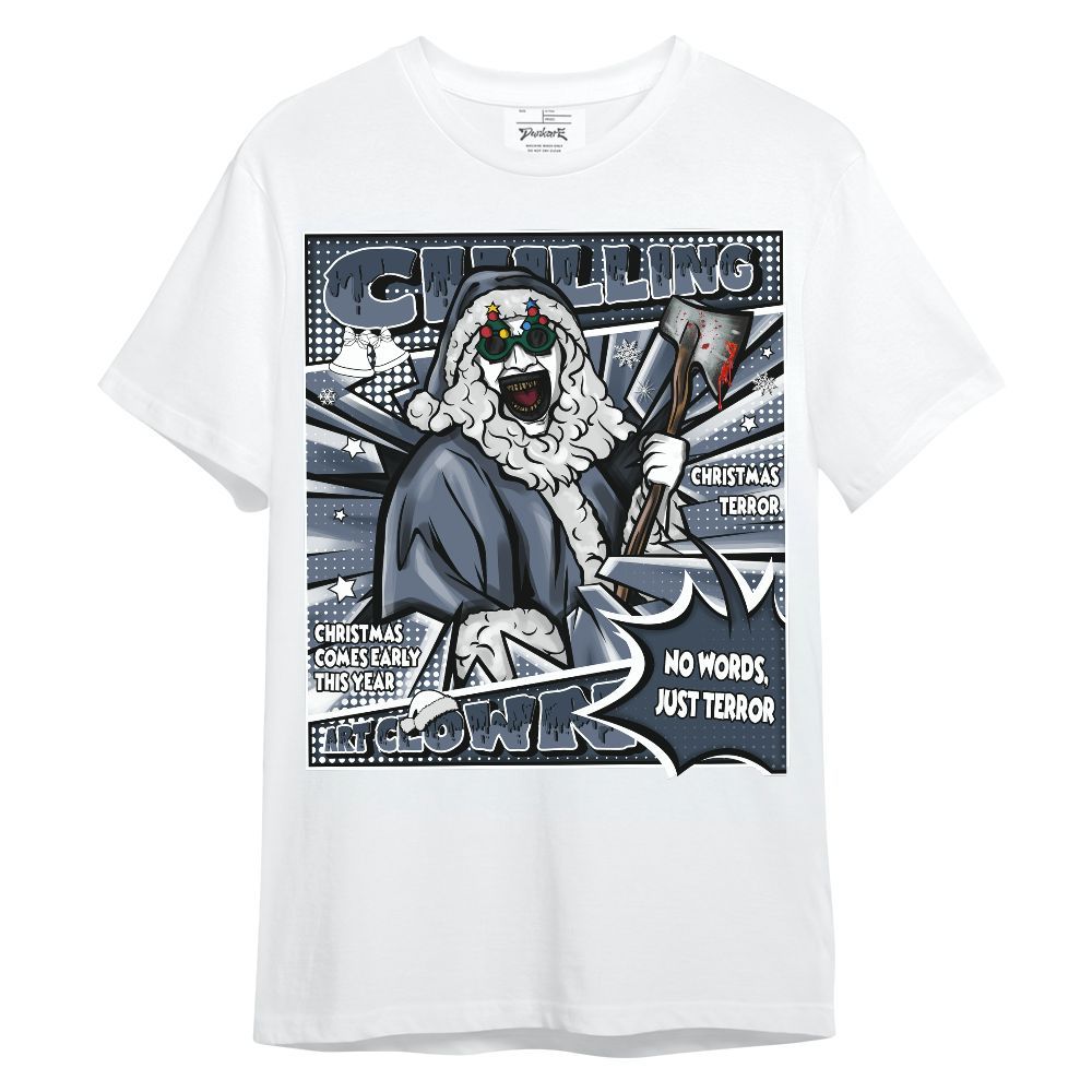 Shirt To Match Low Diffused Blue 11s - Chilling Art Clown Halloween Unisex Shirt