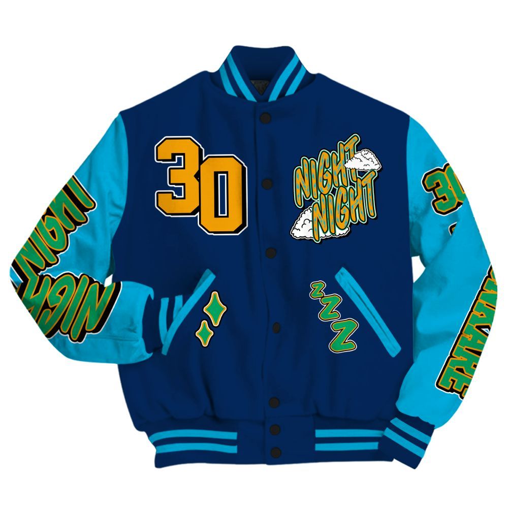 Varsity Jacket To Match Dunk Low GS Electric Algae - Seeya Skeleton All Over Print