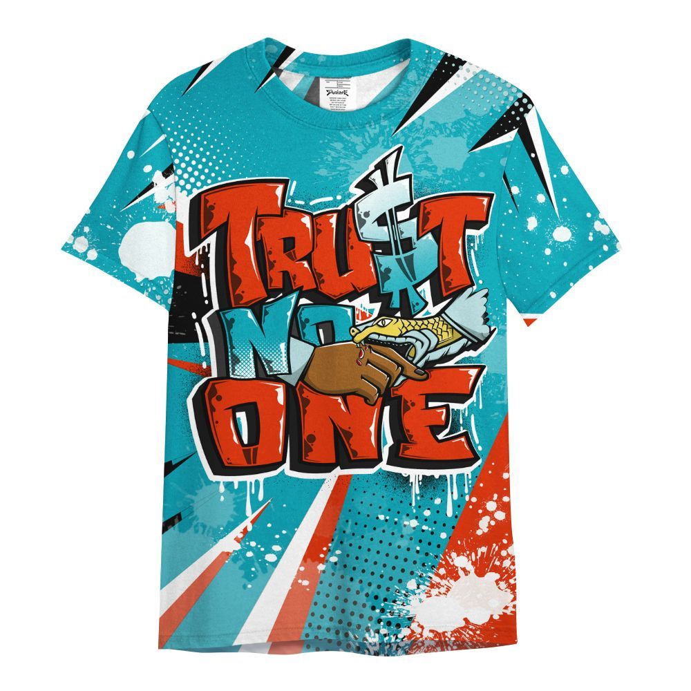 Shirt To Match Dunk Low KD 17 N7 - Poly Trust No One Dripping All Over Print