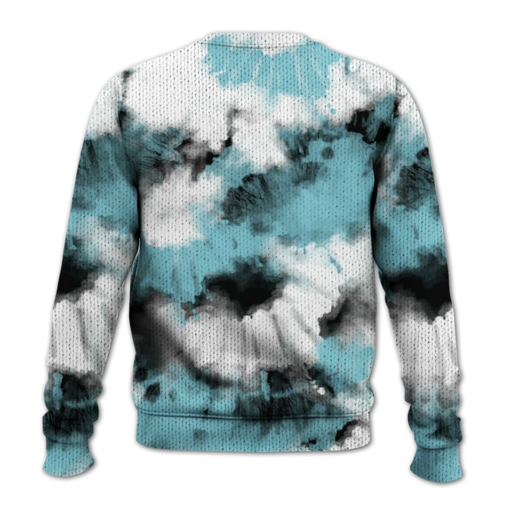 Knitted Sweater To Match Low Legend Blue 11s - Tie Dye FK Around Find Out