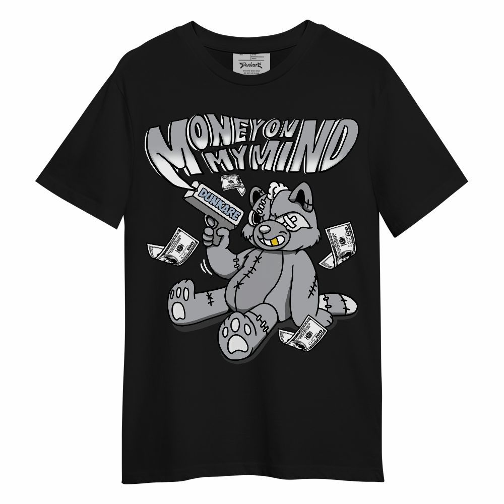 Shirt To Match Low OG Wolf Grey 1s - Money On My Mind Raccoon Unisex Shirt