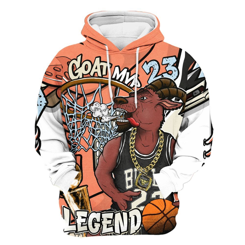Hoodie To Match DJ Khaled Crimson Bliss 5s - 23 Goat JD All Over Print