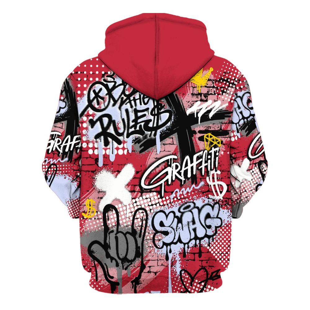 Hoodie To Match Toro Bravo 6s - True It Real Graffiti Streetwear All Over Print