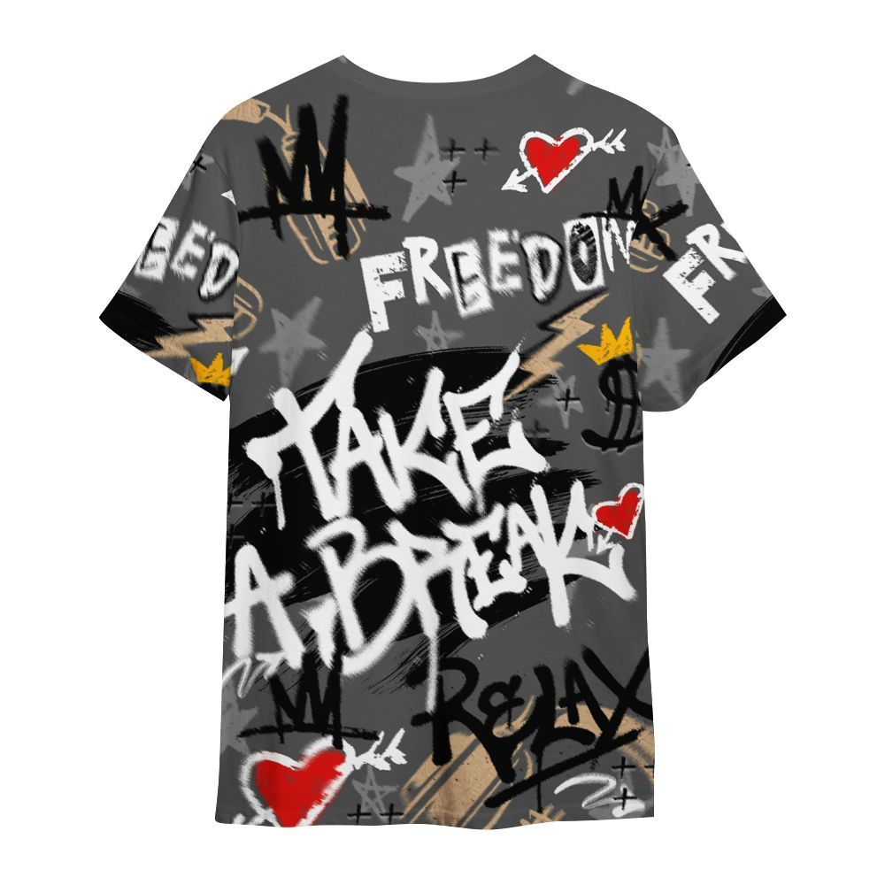 Shirt To Match Kobe 9 EM Mamba - Take Break Freedom Graffiti Streetwear All Over Print