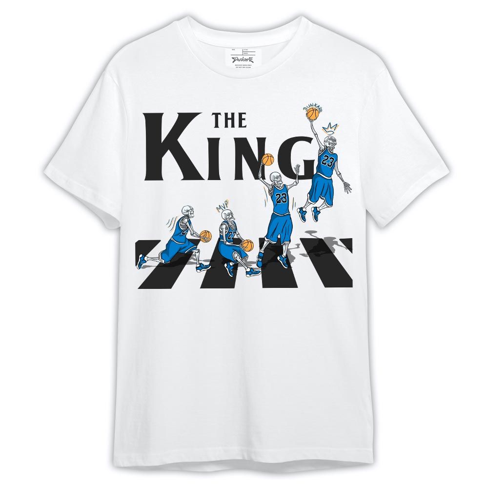 Shirt To Match Industrial Blue 4s - The King Basketball Shirt Outfit Military Blue 4s 0605 TCD