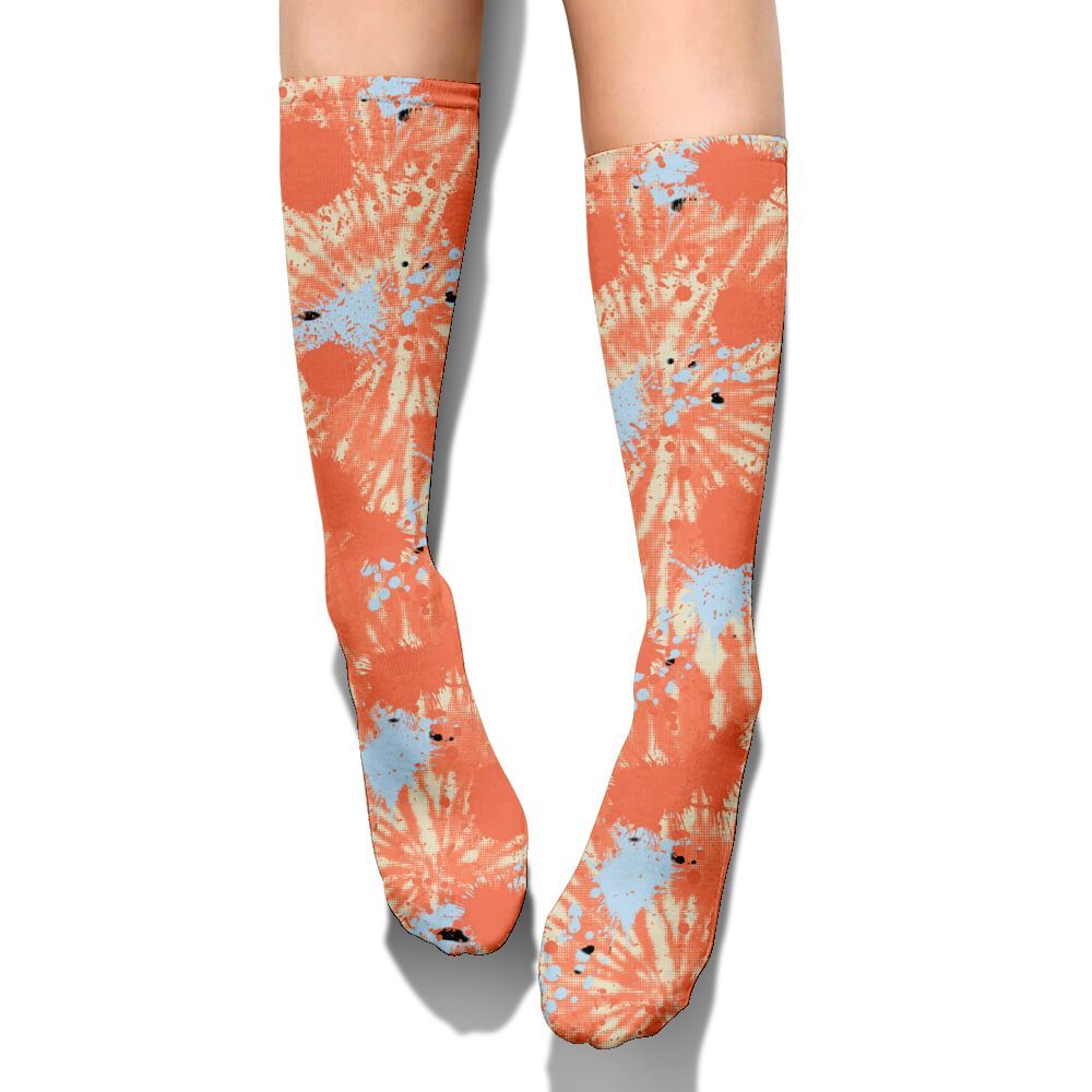 Sock To Match DJ Khaled Crimson Bliss 5s - Tie Dye Graphic