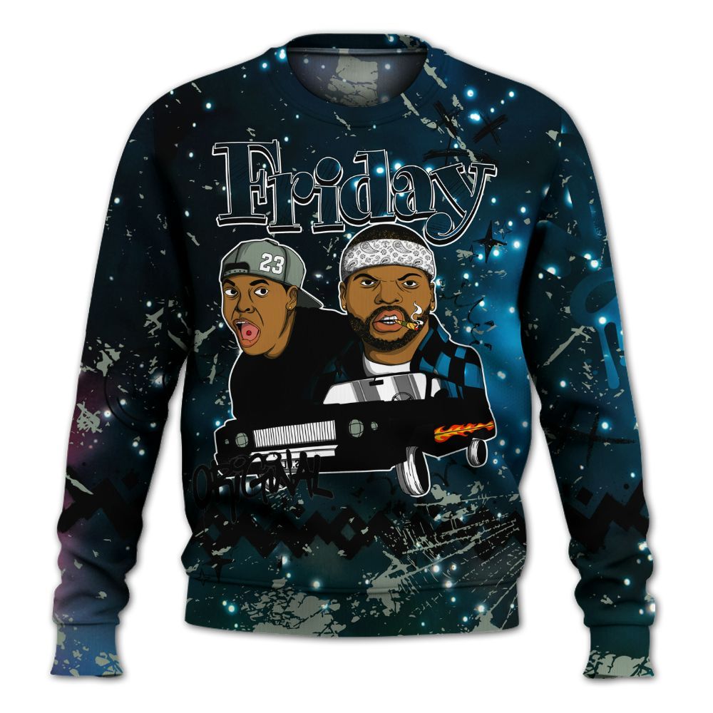 Sweatshirt To Match Air Foamposite One Galaxy - Friday Sneaker Crayon All Over Print