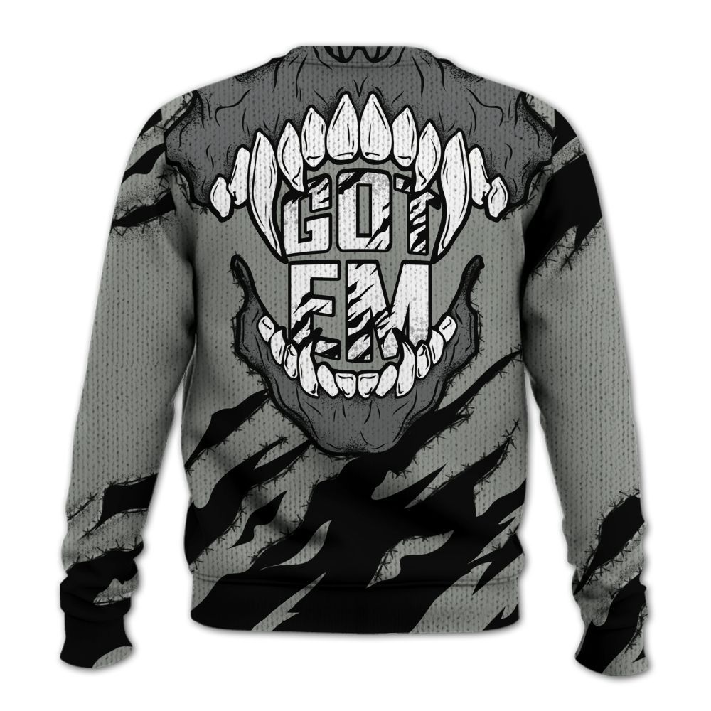 Knitted Sweater To Match Paris Olympics 4s - GOT 'EM Skeleton Scratch