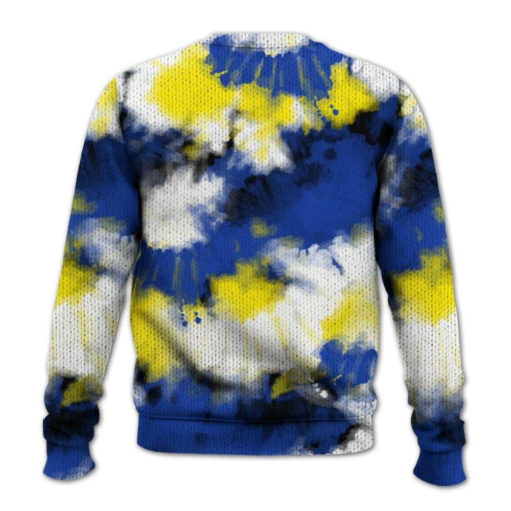 Knitted Sweater To Match Laney 14s - Tie Dye FK Around Find Out