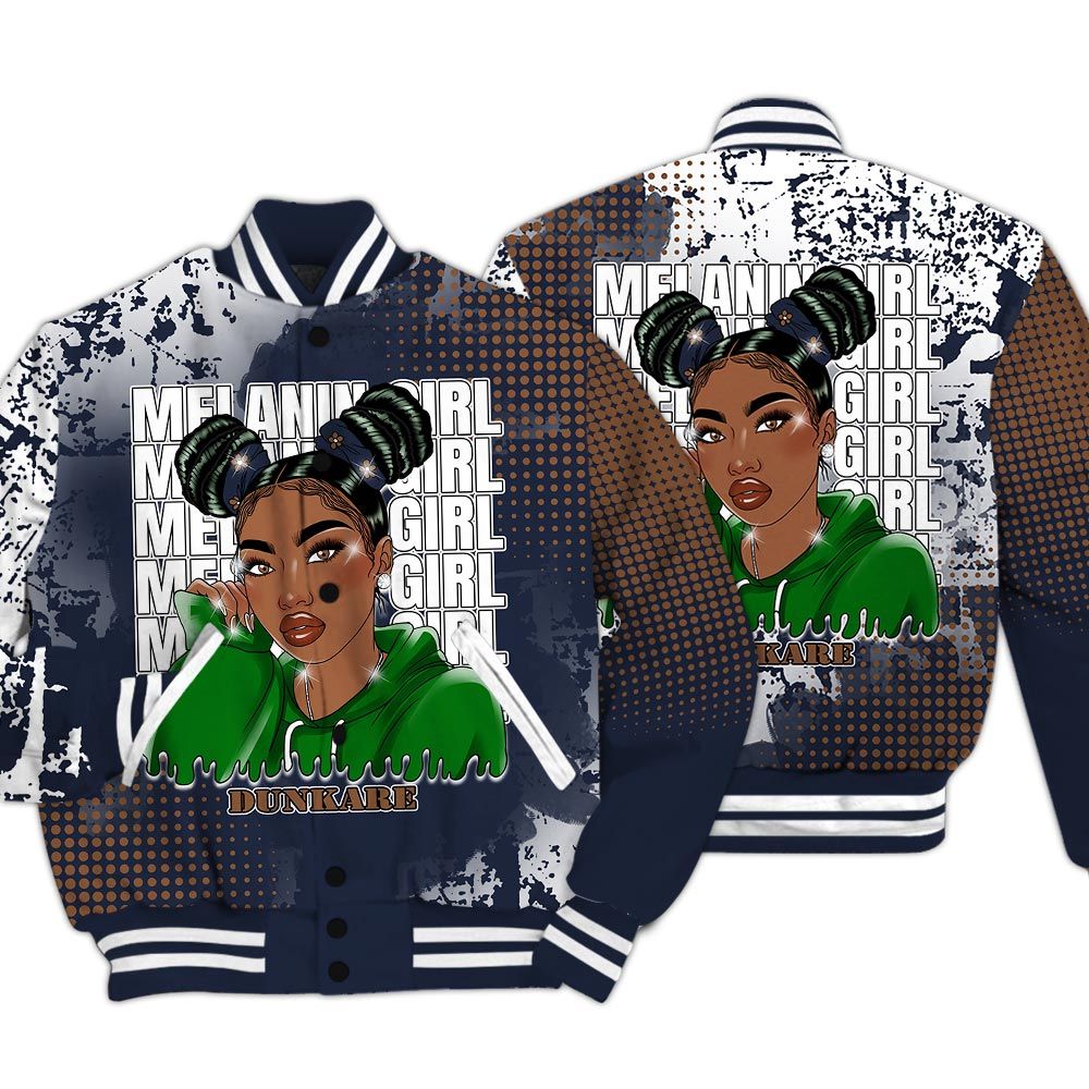 Varsity Jacket To Match Midnight Navy 13s - Melaninn Unique Glitch Dot Varsity Jacket Unisex
