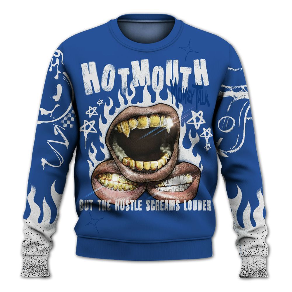 Sweatshirt To Match High OG True Blue 1s - Mouth Burning Street Style All Over Print